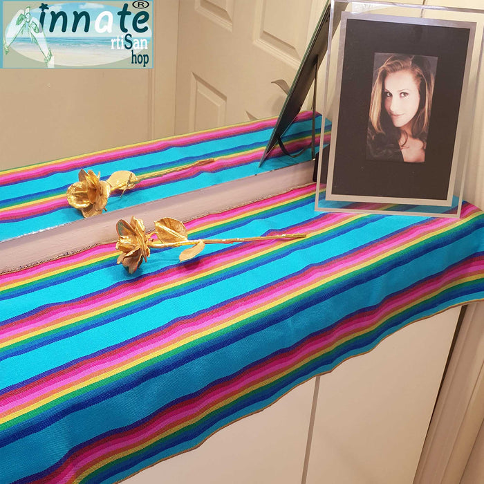 Budget Friendly, Altar , Mexican Table Runner, Cloth or Tablecloth
