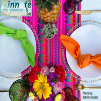 Mexican, table runner, fuchsia, woven, artisan, handmade, tablecloth, camino de mesa, Mexicano, fucsia, rosa, pink, custom size