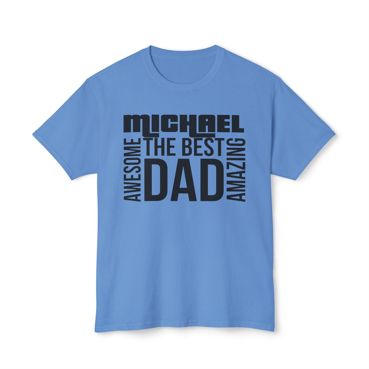 blue, Dad T-Shirt - customized, shirts, Male shirts, personalized, cotton shirt, short sleeve, 