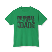 Dad T-Shirt - customized, shirts, Male shirts, personalized, cotton shirt, short sleeve, green