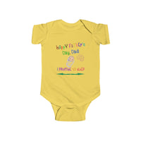 bodysuit, baby, infant, cotton, funny, jokes, mom jokes, butter color, customized, wifi jokes, internet