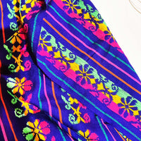 telas mexicanas, azul rey, cambaya, tejida, para rebozo, por yarda, por metro, en USA