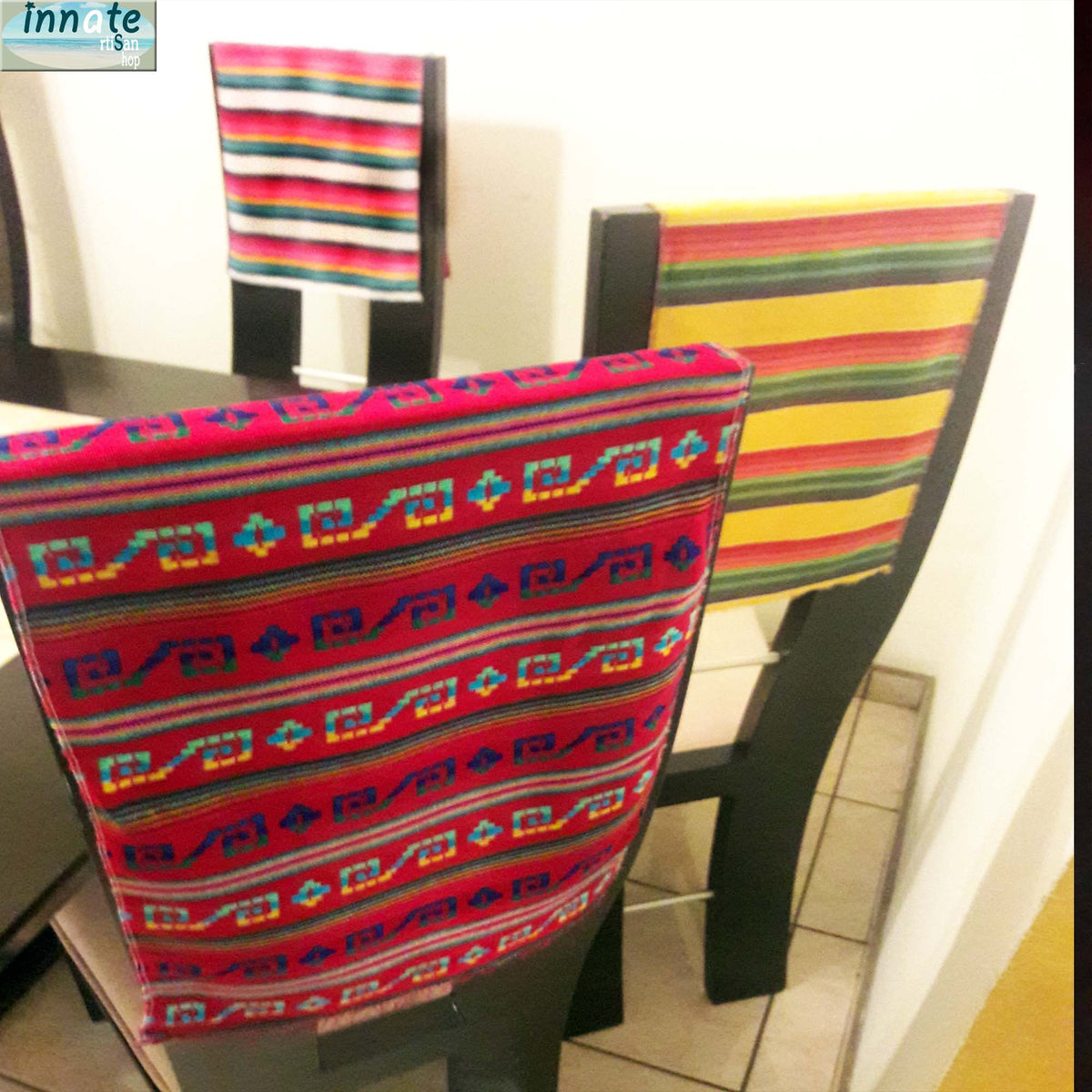 fiesta chair decor, Mexican chair slipcover, Mexican fabric slipcover, Mexico chair sash, Mexican chair sash, party chair decor, Mexican fiesta decor