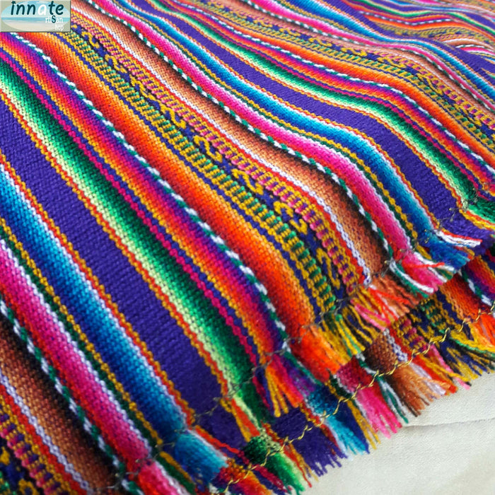 Andean throw blankets, blanket, Peruvian, Cusco, aguayo blanket, Inca blanket, purple