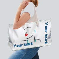 gift, best friend, bag, large, yoga, beach, gym, picnic, customizable, chic