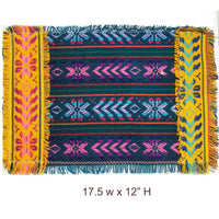 clearance, on sale, placemats, artisan, Mexican, loom, woven, manteles individuales, especial, venta, ofertas, Mexicanos, tejidos, artesanos
