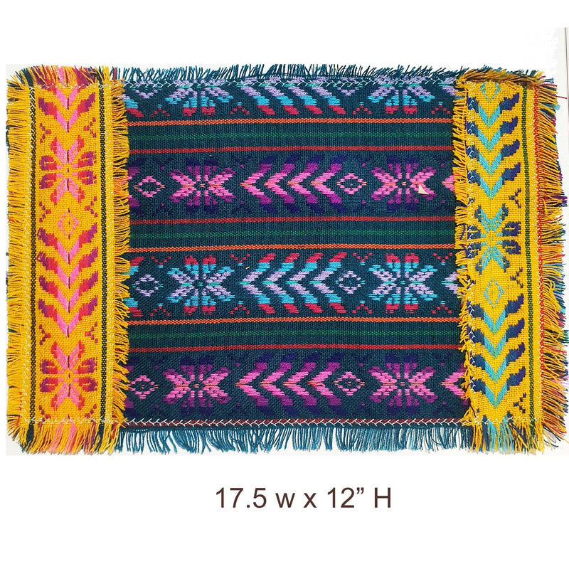 clearance, on sale, placemats, artisan, Mexican, loom, woven, manteles individuales, especial, venta, ofertas, Mexicanos, tejidos, artesanos