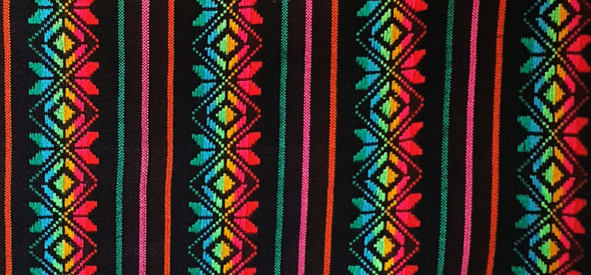 fabric, black, Mexican, by the yard, cambaya, negra