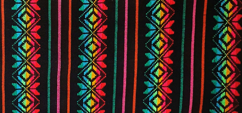 fabric, black, Mexican, by the yard, cambaya, negra