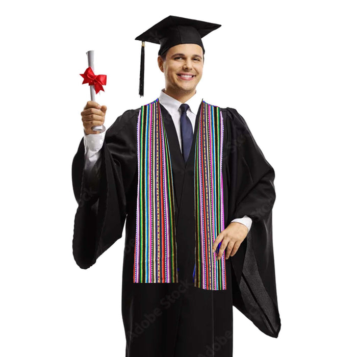 Andean Graduation stoles, black