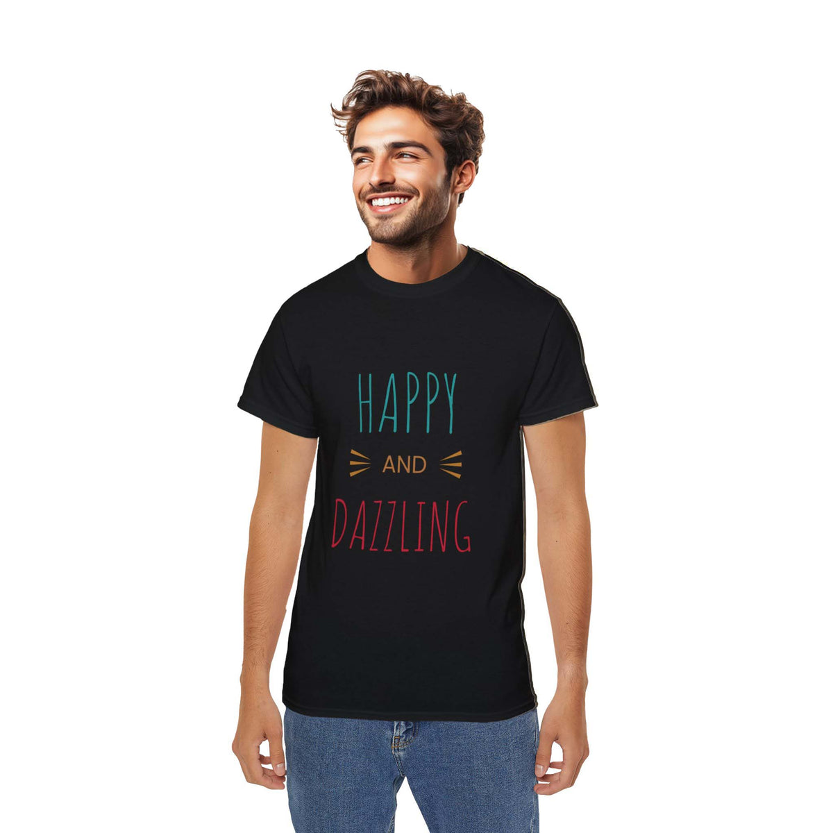 T shirt, pajama, baja blanket print, pants, loungewear, cozy set, Man, olive, black Shirt, happy and dazzling