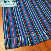 Blues Andean table runner, royal blue, Hispanic, Cusco, Peruvian