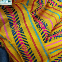 Mexican fabric,  by the yard,  woven cambaya,  yellow,  cempasuchil color,  marigold,  tela mexicana por metros