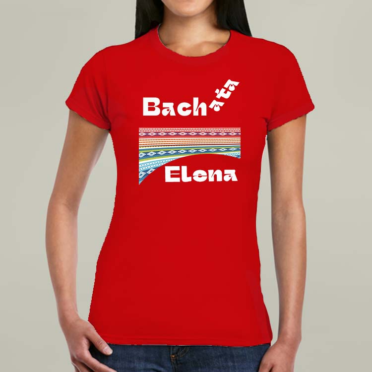 bachata, dance classes, Tshirt, red, practice, gift, bachatera, red, T shirt, shor sleeve, exercise, dancing, customizable, personalizable