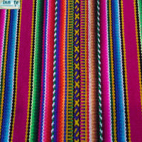 andean tablecloth, red tablecloth, striped tablecloth, small tablecloth, Cusco table runner, aguayo tablecloth, magenta