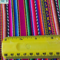 magenta, dark fuchsia, dark pink, table runner, andean, Peru, south america, artisan, striped, fringes