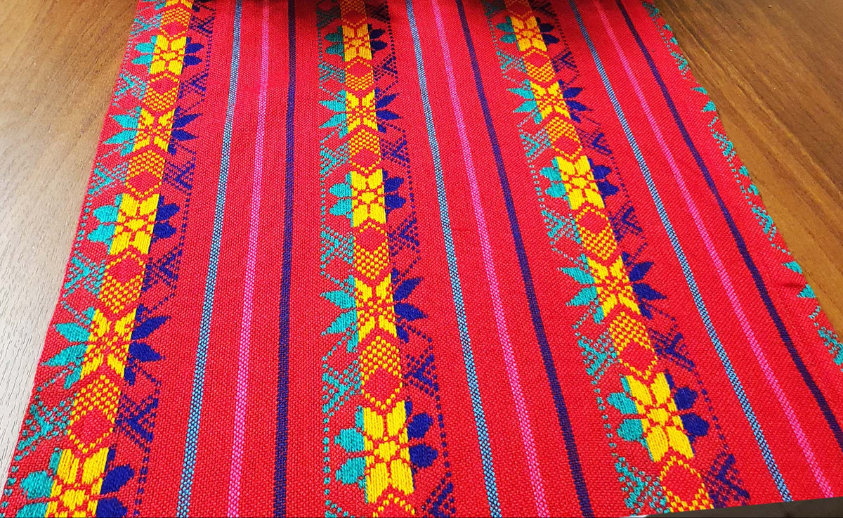 mantel navidad, camino de mesa, rojo, Mexicano, mantel, xmas table runner, Mexican red table runner, tablecloth, bordado, cambaya