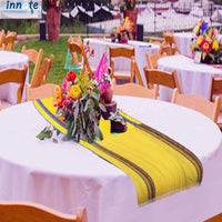 fiesta, table runners, jerga, rustic, vivid colors, yellow, turquoise, orange, fuchsia, pink, hot pink, caminos de mesa de jerga, rusticos, Mexican jerga fabric