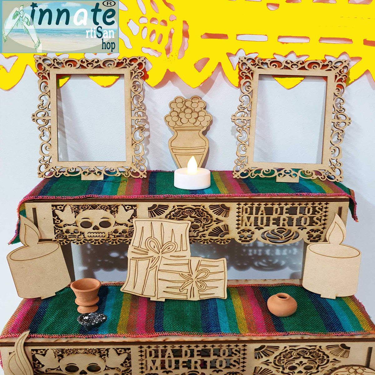 altar, day of dead, altar kit, wood altar, altar para ofrenda, dia de muertos, juego de altar, altar para difunto, altar kit, altar set