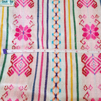 tela mexicana, por metros, Mexican fabric, by the yard, white, Mexican wedding, fuchsia, embroidered, cambaya, Mexico fabrics