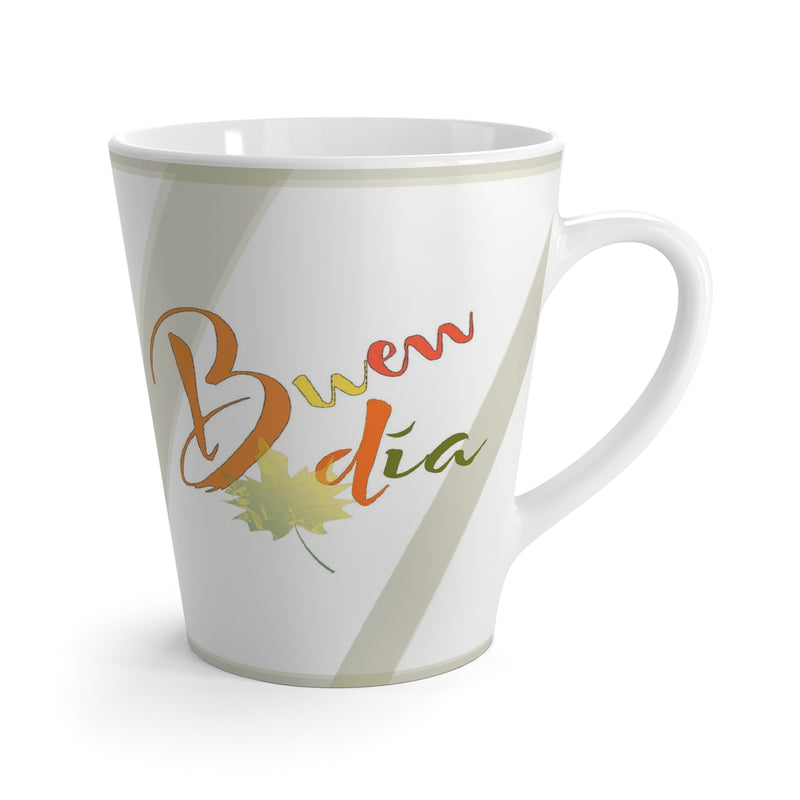 mug, white, buen dia, autumn theme, customized