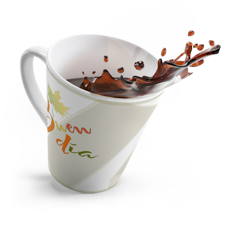 mug, white, buen dia, autumn theme, customized
