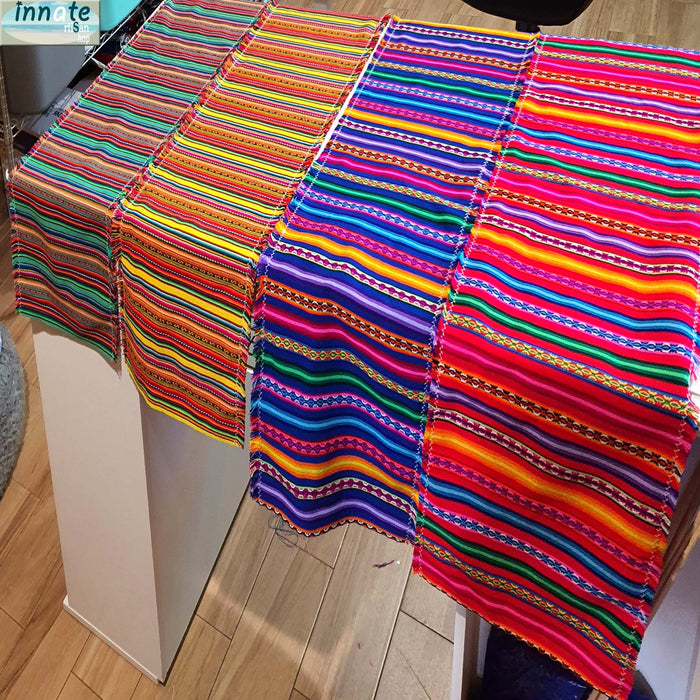 Andean table runners, party pack, bundle, table runners bundle, bulk, pack, set, aguayo, ethnic, Mexican, red, royal blue, fiesta table runners
