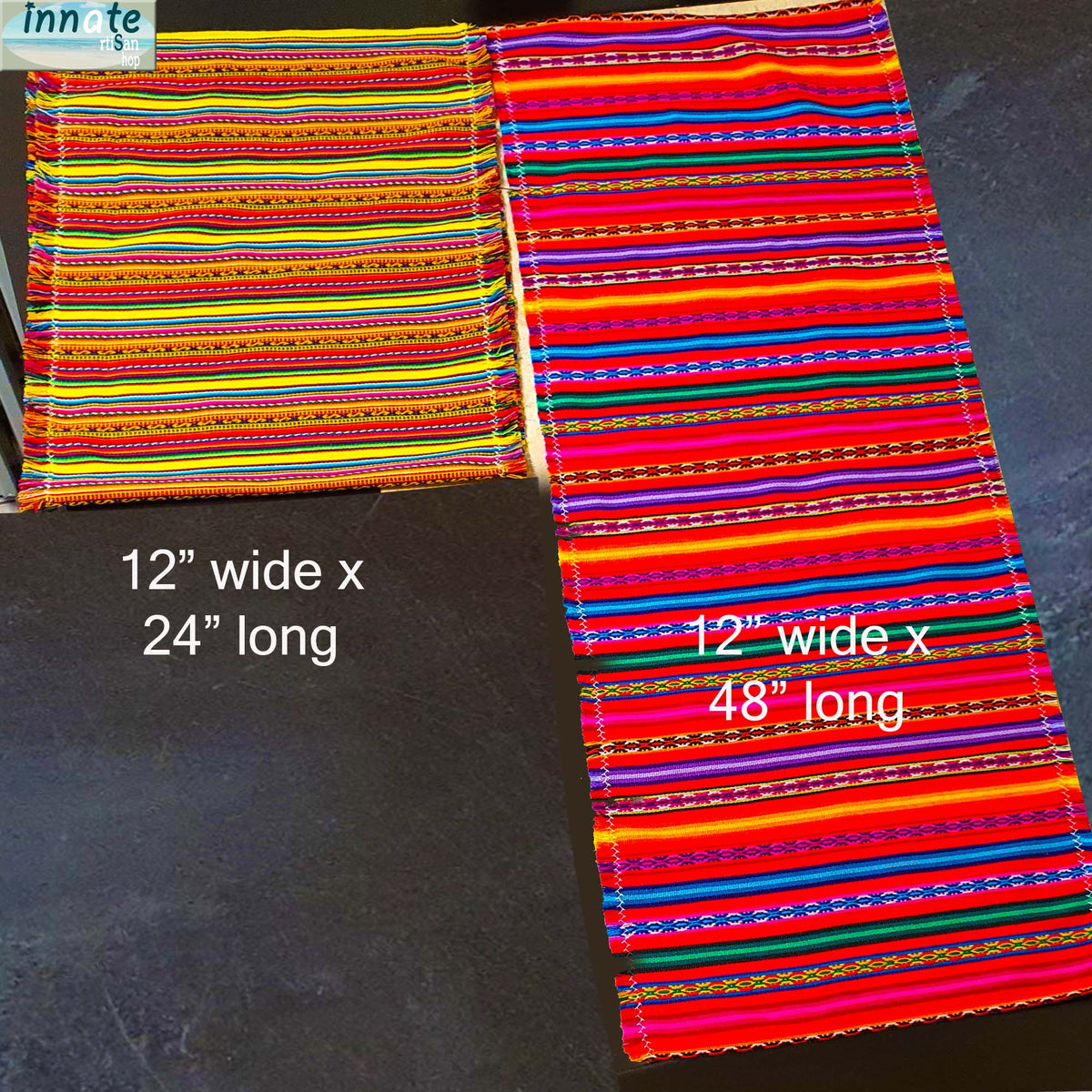 Andean table runners, party pack, bundle, table runners bundle, bulk, pack, set, aguayo, ethnic, Mexican, red, royal blue, fiesta table runners