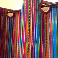 peruvian curtains, ethnic, cusco, cuzco, cortinas andinas, aguayo, peruanas, cortinas a medida, turquesa, rayadas, Andinas, south america, sud america, innate artisan shop