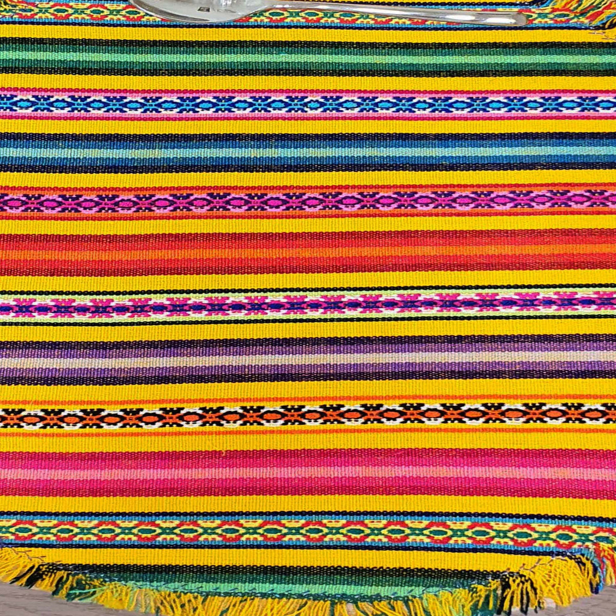 Curtains, custom, valance, cortinas, balance, a medida, andinas, Peruanas, Cusco, Cuzco, Sud America, South American curtains, Aguayo, mango, pastel orange, yellow