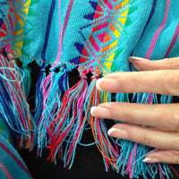 Mexican shawl, reboseo, scarf, woven