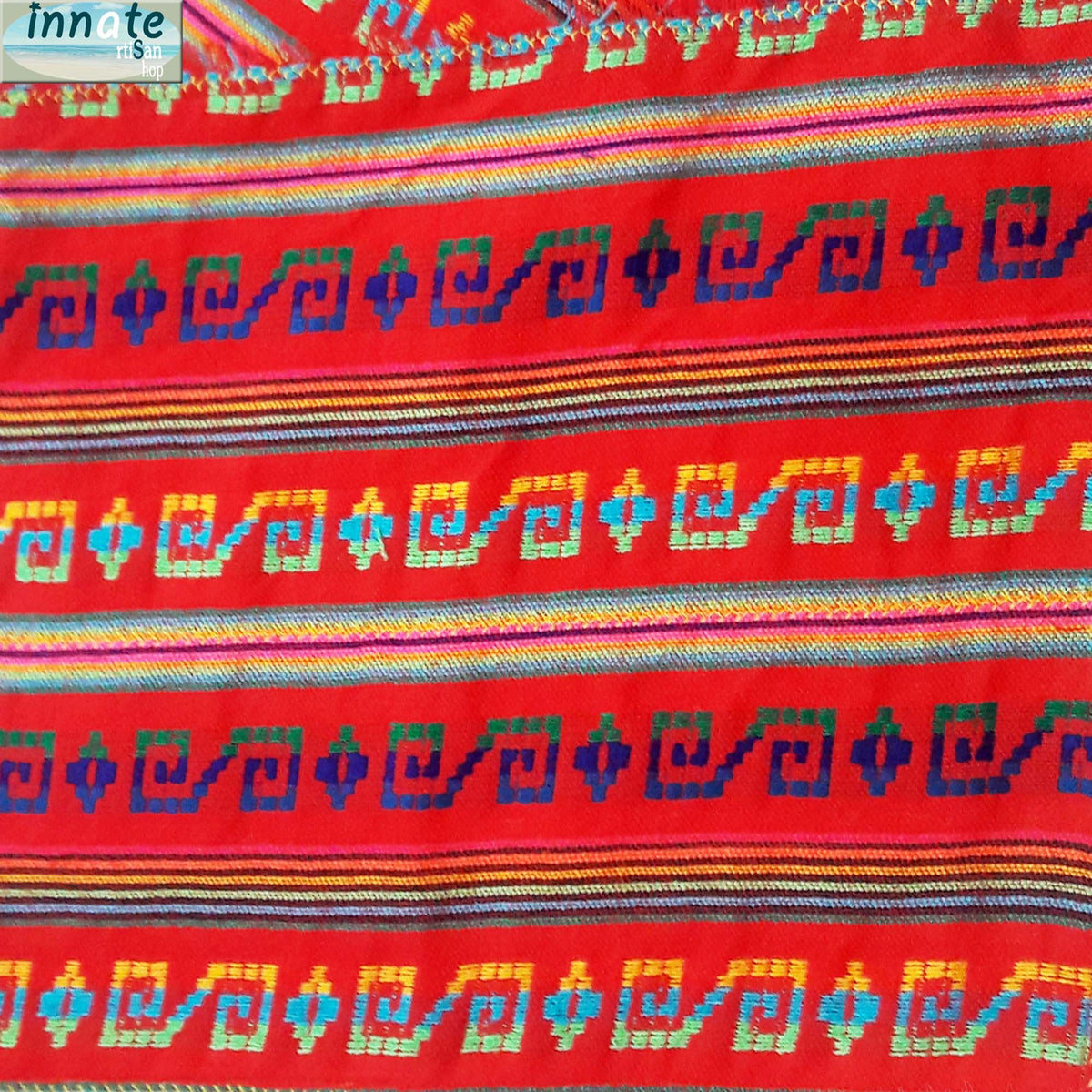 red, fabric, Mexican, by the yard, aztec, reboseo, fiesta, telas mexicanas, los angeles, new york, virginia, texas, por metro