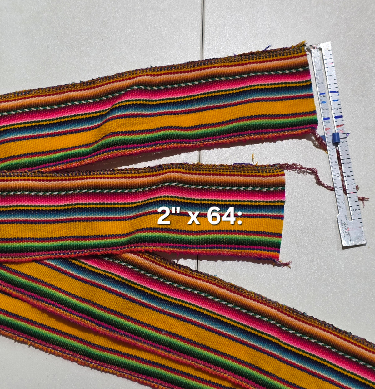 Trims Andean fabric, Andean, aguayo, remnants