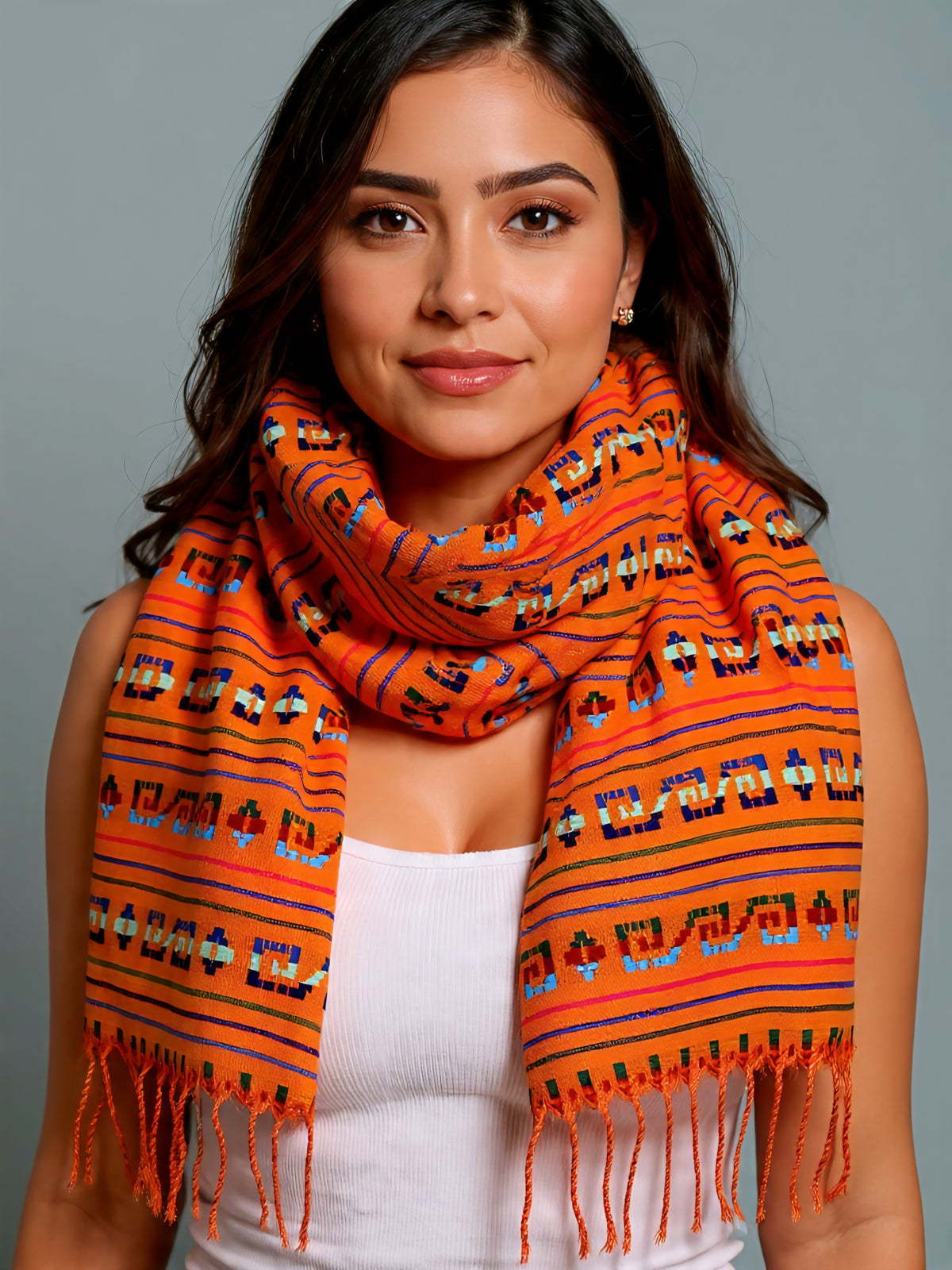 Mexican scarves, cambaya, woven fabric