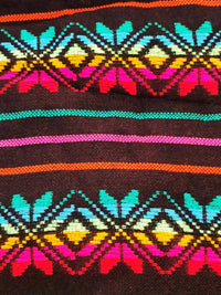 Mexican coasters, set, vivid colors, woven fabric, cambaya, anti-skid