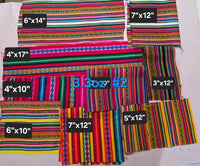 Remnants Andean fabric, by weight, Aguayo fabric, cuts