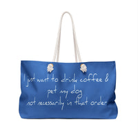 Personalized, big bag, eco-friendly, coffee lovers, pet lovers