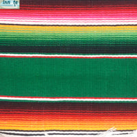 Colorful striped fabric with a pattern of red, yellow, green, and black.