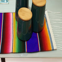 purple serape, purple Mexican table runner, sarape morado, camino de mesa, morado, sarape, zarape,