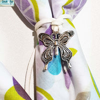 butterfly napkin holder, butterfly charm, pewter butterfly, dinner napkins