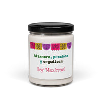 candles, velas, mensajes Mexico, orgullosa, Mexicana, scented, candles, eco-friendly, soy candle, natural, gift, aromatherapy, aroma terapia