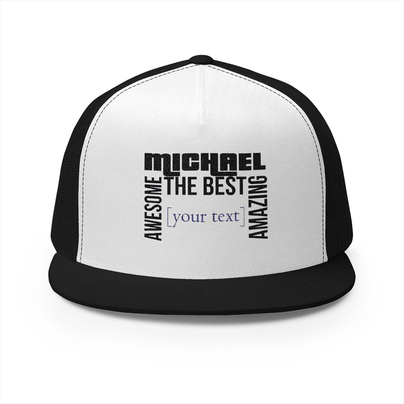 trucker hat, personalized, embroidered, customized, hat with names, quality, best