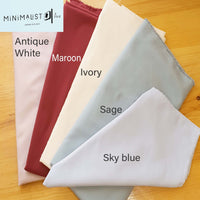 napkins, soft cloth napkins, softest napkins, sky blue napkins, sage napkins, ivory napkins, maroon napkins, dark red napkins, antique white napkins, minimallist, minimalist ave, minimalistave.com